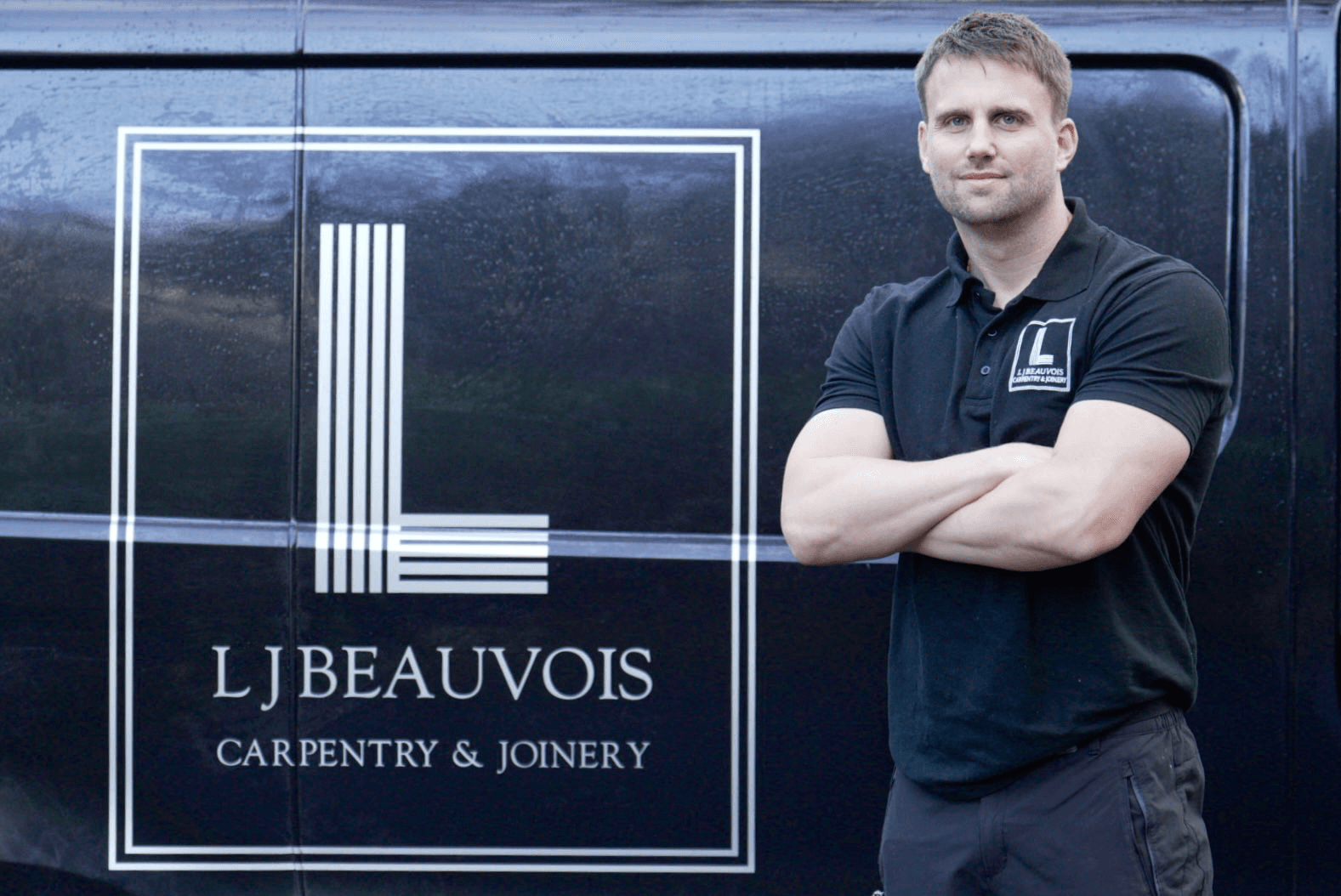 Custom built-in TV unit with shelving and storage, showcasing quality carpentry work